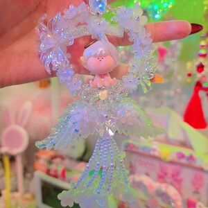 Iridescent Lily Angel Ornament